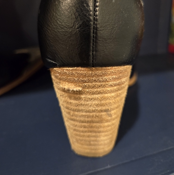 Beast Fashion Black Boots With Silver Tips, Similar To Free People, Sz 8 - Picture 4 of 4